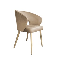 Krzesło AURA welurowe MG06 nogi złote