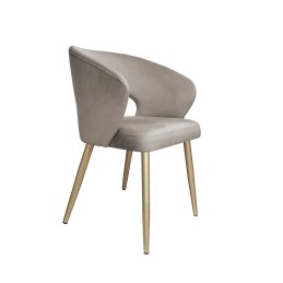 Krzesło tapicerowane AURA nogi złote MG09