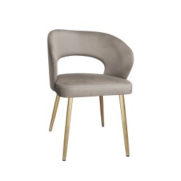 Krzesło tapicerowane AURA nogi złote MG09