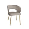Krzesło tapicerowane AURA nogi złote MG09