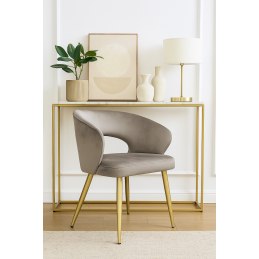 Krzesło tapicerowane AURA nogi złote MG09