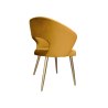 Krzesło tapicerowane AURA MG15 miodowy, nogi złote