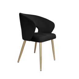 Krzesło AURA welurowe z złotymi nogami MG19