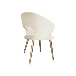 Krzesło AURA tapicerowane welurem, nogi złote