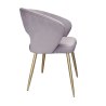 Krzesło AURA welur MG55 z złotymi nogami