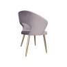 Krzesło AURA welur MG55 z złotymi nogami