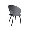 Krzesło tapicerowane AURA na czarnej nodze PROFIL BL14 do jadalni salonu