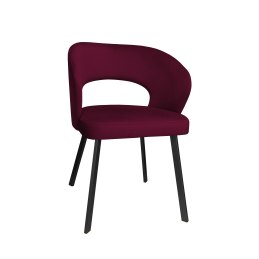Krzesło tapicerowane AURA na czarnej nodze PROFIL MG02 do jadalni salonu