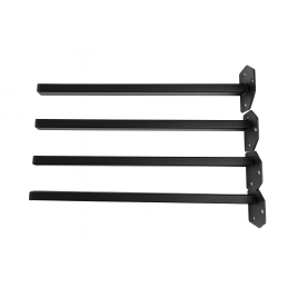 Krzesło AURA welur MG05 brąz na czarnej nodze