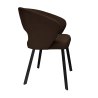 Krzesło AURA welur MG05 brąz na czarnej nodze