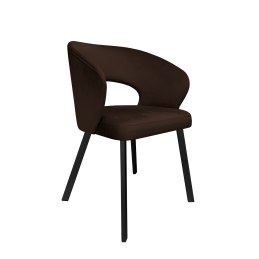 Krzesło tapicerowane AURA na czarnej nodze PROFIL MG05 do jadalni salonu