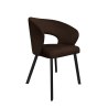 Krzesło AURA welur MG05 brąz na czarnej nodze