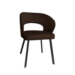 Krzesło AURA welur MG05 brąz na czarnej nodze
