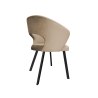 Krzesło tapicerowane AURA na czarnej nodze PROFIL MG06 do jadalni salonu