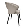 Krzesło tapicerowane AURA na czarnej nodze PROFIL MG09 do jadalni salonu