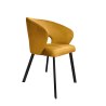 Krzesło AURA welur MG15 miodowy na czarnej nodze