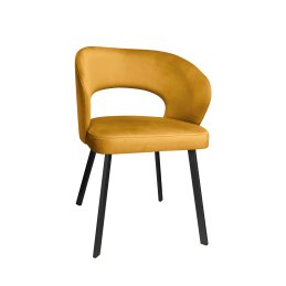 Krzesło AURA welur MG15 miodowy na czarnej nodze