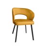Krzesło AURA welur MG15 miodowy na czarnej nodze