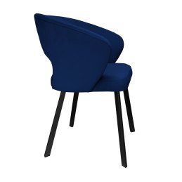 Krzesło tapicerowane AURA na czarnej nodze PROFIL MG16 do jadalni salonu