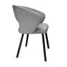 Krzesło tapicerowane AURA na czarnej nodze PROFIL MG17 do jadalni salonu