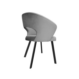 Krzesło tapicerowane AURA na czarnej nodze PROFIL MG17 do jadalni salonu