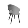 Krzesło tapicerowane AURA na czarnej nodze PROFIL MG17 do jadalni salonu