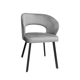 Krzesło tapicerowane AURA na czarnej nodze PROFIL MG17 do jadalni salonu