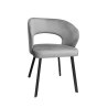 Krzesło tapicerowane AURA na czarnej nodze PROFIL MG17 do jadalni salonu
