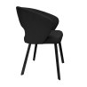 Krzesło tapicerowane AURA na czarnej nodze PROFIL MG19 do jadalni salonu