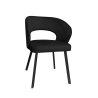 Krzesło tapicerowane AURA na czarnej nodze PROFIL MG19 do jadalni salonu