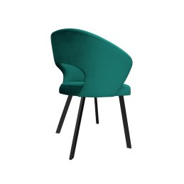 Krzesło tapicerowane AURA na czarnej nodze PROFIL MG20 do jadalni salonu