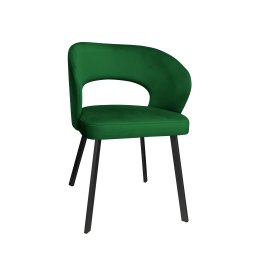 Krzesło tapicerowane AURA na czarnej nodze PROFIL MG25 do jadalni salonu
