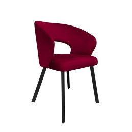 Krzesło tapicerowane AURA na czarnej nodze PROFIL MG31 do jadalni salonu