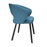 Krzesło tapicerowane AURA na czarnej nodze PROFIL MG33 do jadalni salonu