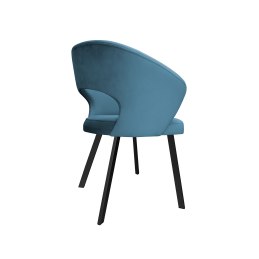 Krzesło tapicerowane AURA na czarnej nodze PROFIL MG33 do jadalni salonu
