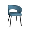 Krzesło tapicerowane AURA na czarnej nodze PROFIL MG33 do jadalni salonu