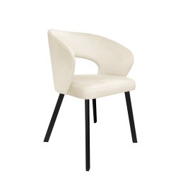 Krzesło tapicerowane AURA na czarnej nodze PROFIL MG50 do jadalni salonu