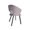 Krzesło tapicerowane AURA na czarnej nodze PROFIL MG55 do jadalni salonu