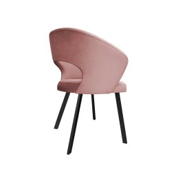 Krzesło tapicerowane AURA na czarnej nodze PROFIL MG58 do jadalni salonu