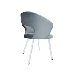 Krzesło tapicerowane AURA na białej nodze PROFIL BL06 do jadalni salonu