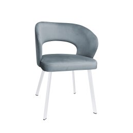 Krzesło tapicerowane AURA na białej nodze PROFIL BL06 do jadalni salonu