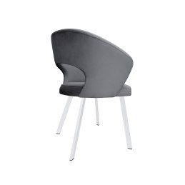 Krzesło tapicerowane AURA na białej nodze PROFIL BL14 do jadalni salonu