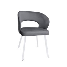 Krzesło tapicerowane AURA na białej nodze PROFIL BL14 do jadalni salonu