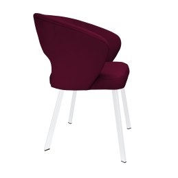 Krzesło tapicerowane AURA na białej nodze PROFIL MG02 do jadalni salonu