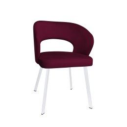 Krzesło tapicerowane AURA na białej nodze PROFIL MG02 do jadalni salonu