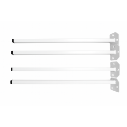 Krzesło tapicerowane AURA na białej nodze PROFIL MG15 do jadalni salonu