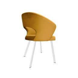 Krzesło tapicerowane AURA na białej nodze PROFIL MG15 do jadalni salonu