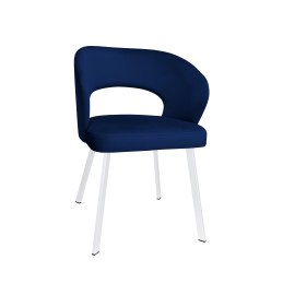 Krzesło tapicerowane AURA na białej nodze PROFIL MG16 do jadalni salonu