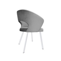 Krzesło tapicerowane AURA na białej nodze PROFIL MG17 do jadalni salonu