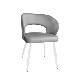 Krzesło tapicerowane AURA na białej nodze PROFIL MG17 do jadalni salonu